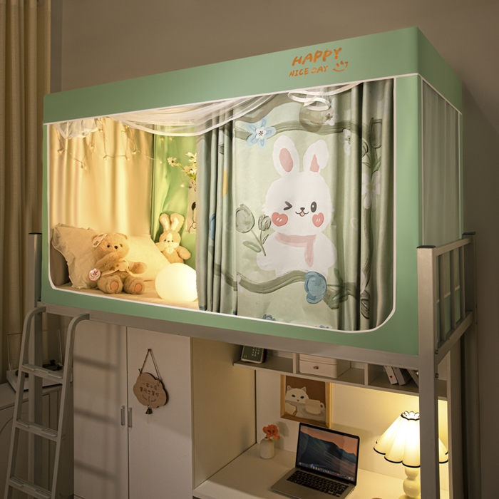 91家纺网 家纺一手货源 找家纺 （总）壹和 2026新款涂银强遮光学生蚊帐