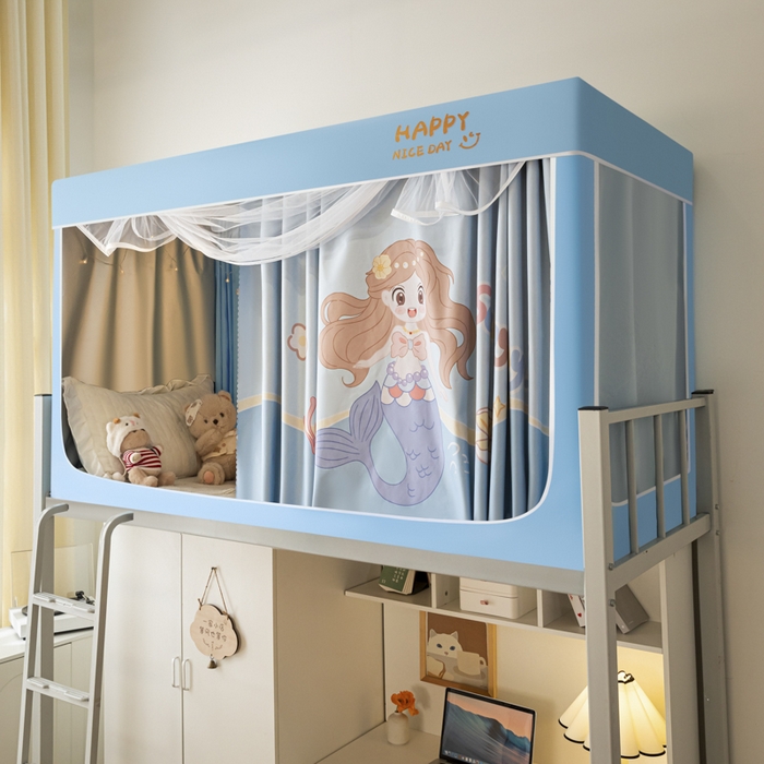 91家纺网 家纺一手货源 找家纺 （总）壹和 2026新款涂银强遮光学生蚊帐