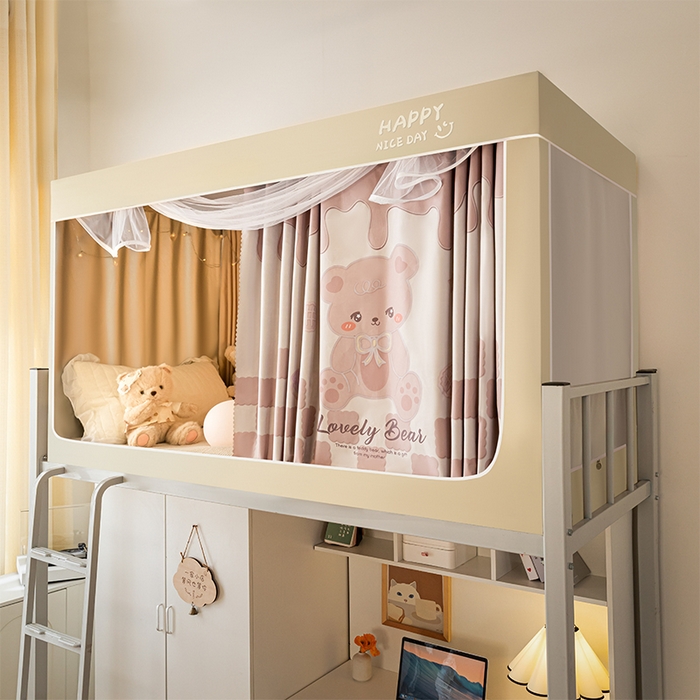 91家纺网 家纺一手货源 找家纺 （总）壹和 2026新款涂银强遮光学生蚊帐