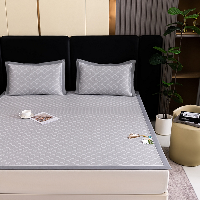 91家纺网 家纺一手货源 找家纺 （总）小牛席业 2026新款轻奢风小玫瑰凉感冰丝席系列凉席藤席冰丝席冰丝席凉感席乳胶席凉感豆豆席