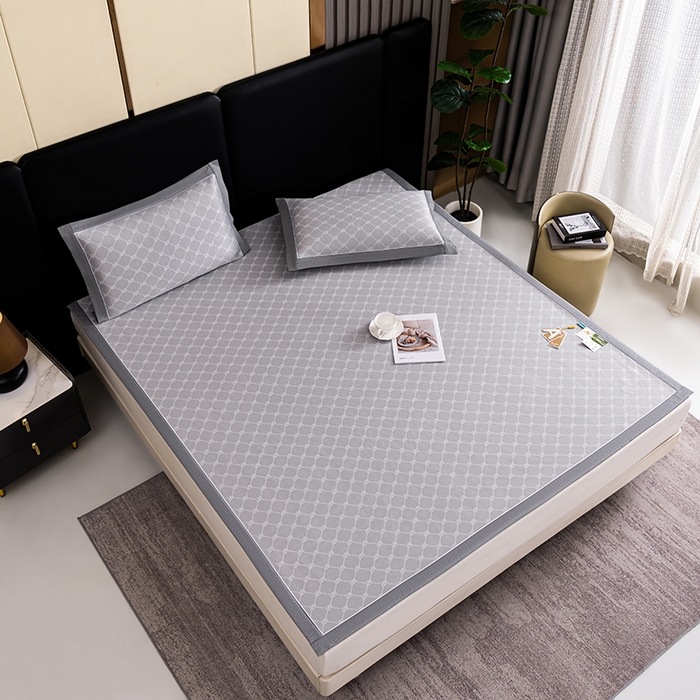 91家纺网 家纺一手货源 找家纺 （总）小牛席业 2026新款轻奢风小玫瑰凉感冰丝席系列凉席藤席冰丝席冰丝席凉感席乳胶席凉感豆豆席