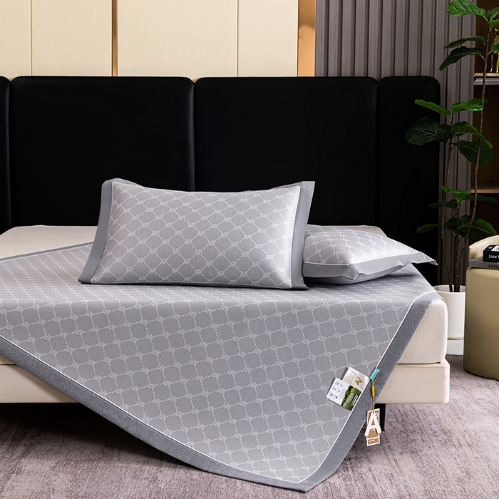 91家纺网 家纺一手货源 找家纺 （总）小牛席业 2026新款轻奢风小玫瑰凉感冰丝席系列凉席藤席冰丝席冰丝席凉感席乳胶席凉感豆豆席