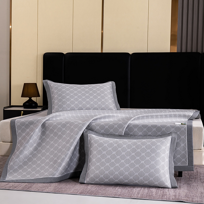 91家纺网 家纺一手货源 找家纺 （总）小牛席业 2026新款轻奢风小玫瑰凉感冰丝席系列凉席藤席冰丝席冰丝席凉感席乳胶席凉感豆豆席