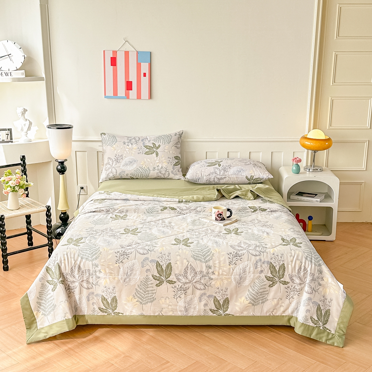 91家纺网 家纺一手货源 找家纺 首选家纺 2026春夏新款100%全棉纯棉棉花夏被夏凉被空调被 叶初