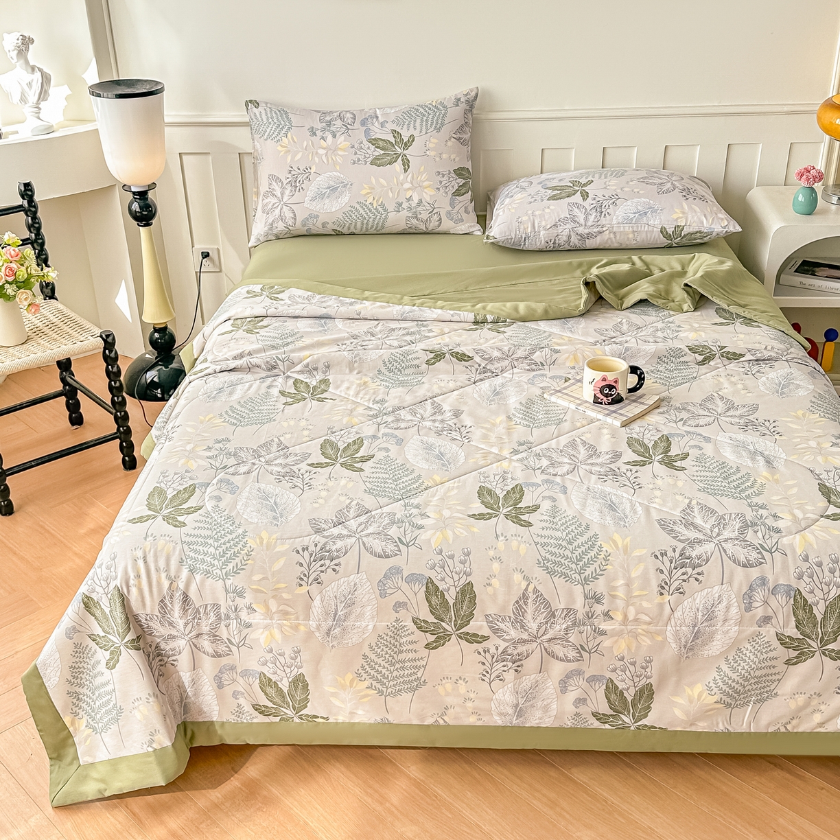 91家纺网 家纺一手货源 找家纺 首选家纺 2026春夏新款100%全棉纯棉棉花夏被夏凉被空调被 叶初