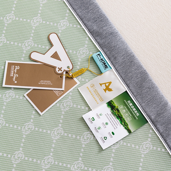 91家纺网 家纺一手货源 找家纺 小牛席业 2026新款轻奢风小玫瑰凉感冰丝席系列凉席藤席冰丝席冰丝席凉感席乳胶席凉感豆豆席 绿色