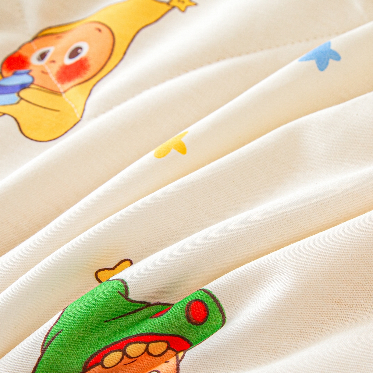 91家纺网 家纺一手货源 找家纺 美之润2026新款A类全棉印花夏被空调被夏凉被 星星人皇