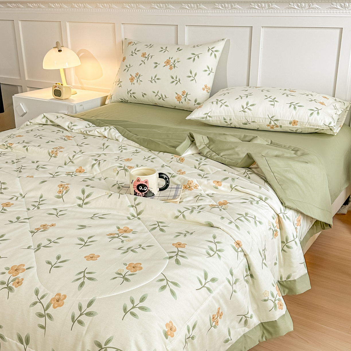 91家纺网 家纺一手货源 找家纺 首选家纺 2026春夏新款100%全棉纯棉棉花夏被夏凉被空调被 云端