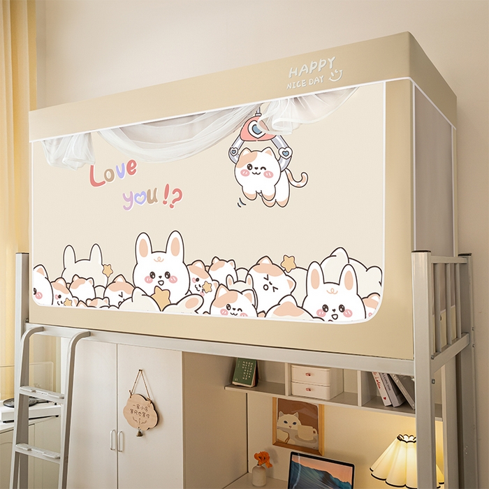 91家纺网 家纺一手货源 找家纺 壹和 2026新款涂银强遮光学生蚊帐 游戏达人