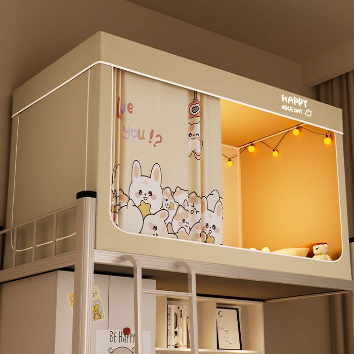 91家纺网 家纺一手货源 找家纺 壹和 2026新款涂银强遮光学生蚊帐 游戏达人