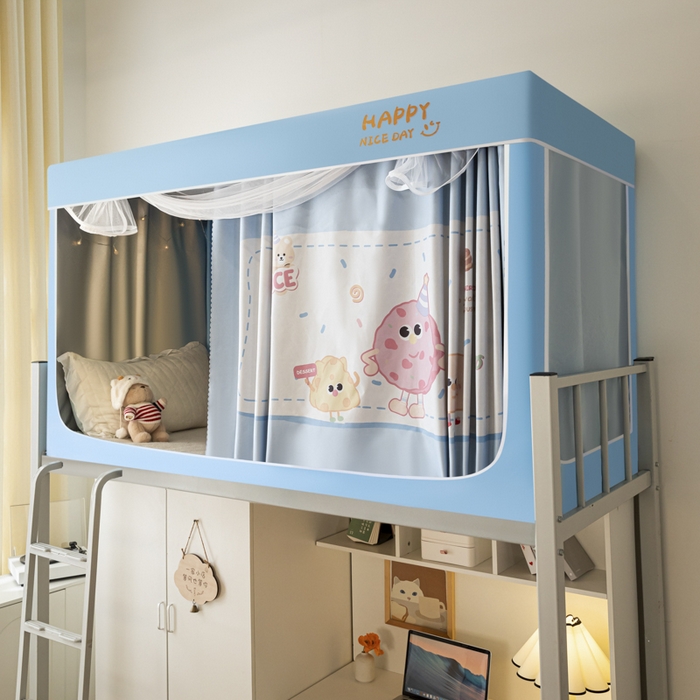 壹和 2026新款涂银强遮光学生蚊帐 甜甜圈