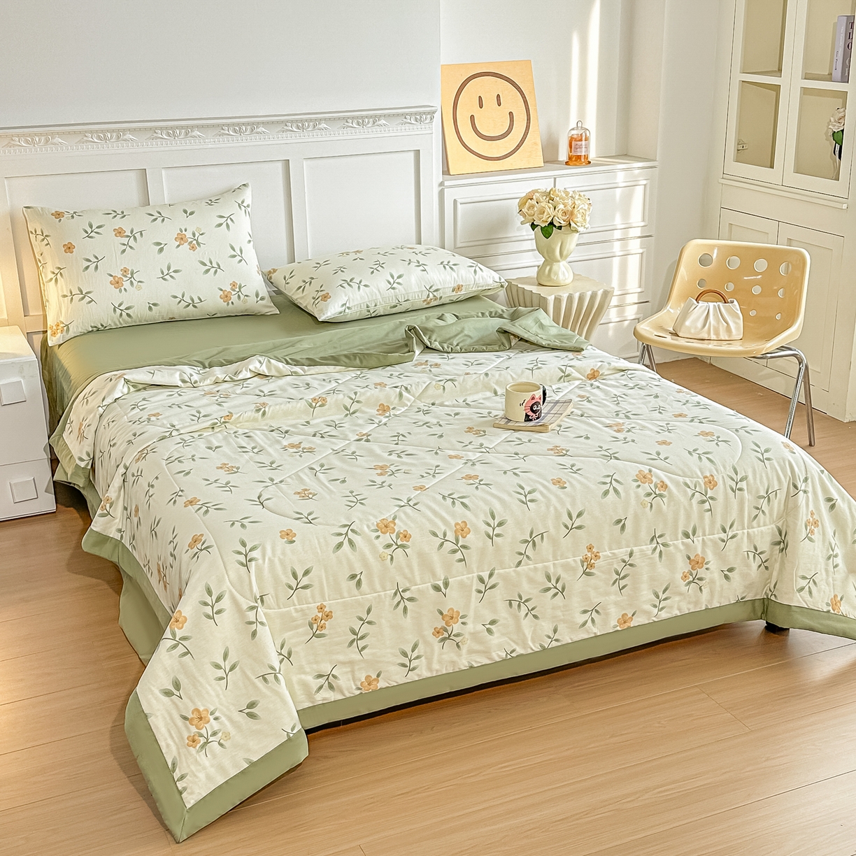 91家纺网 家纺一手货源 找家纺 首选家纺 2026春夏新款100%全棉纯棉棉花夏被夏凉被空调被 云端