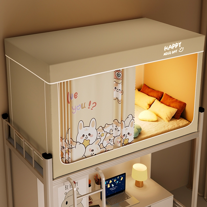 91家纺网 家纺一手货源 找家纺 壹和 2026新款涂银强遮光学生蚊帐 游戏达人