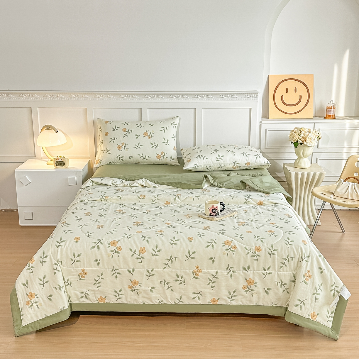 91家纺网 家纺一手货源 找家纺 首选家纺 2026春夏新款100%全棉纯棉棉花夏被夏凉被空调被 云端