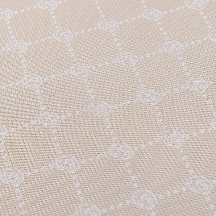 91家纺网 家纺一手货源 找家纺 小牛席业 2026新款轻奢风提花凉感冰丝席系列（床笠款）小玫瑰凉席藤席冰藤双面席冰丝席竹席凉席空调席草席三件套 香槟