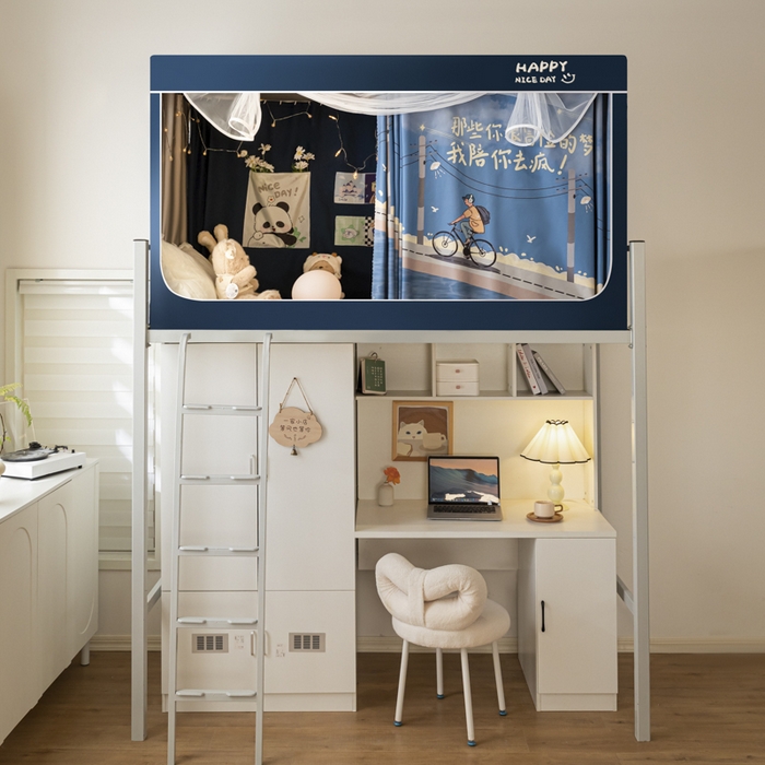 91家纺网 家纺一手货源 找家纺 壹和 2026新款涂银强遮光学生蚊帐 青春年华