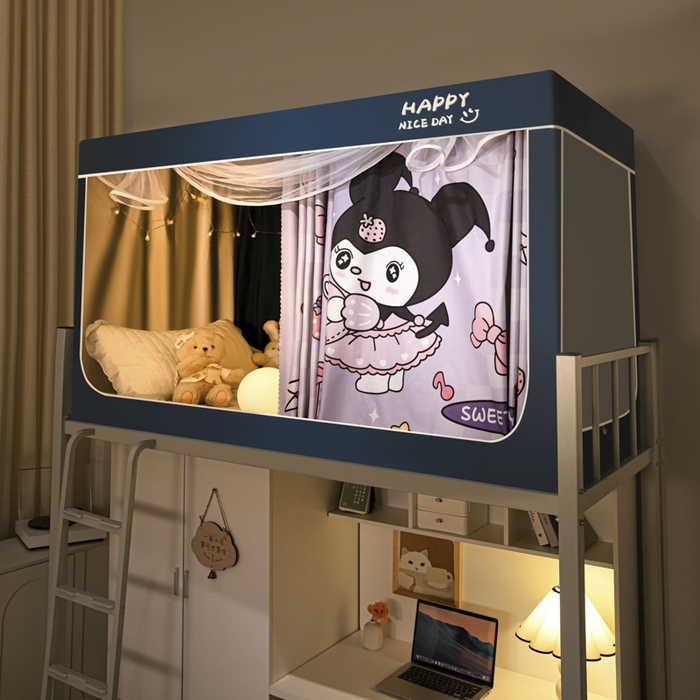 91家纺网 家纺一手货源 找家纺 壹和 2026新款涂银强遮光学生蚊帐 魔法精灵