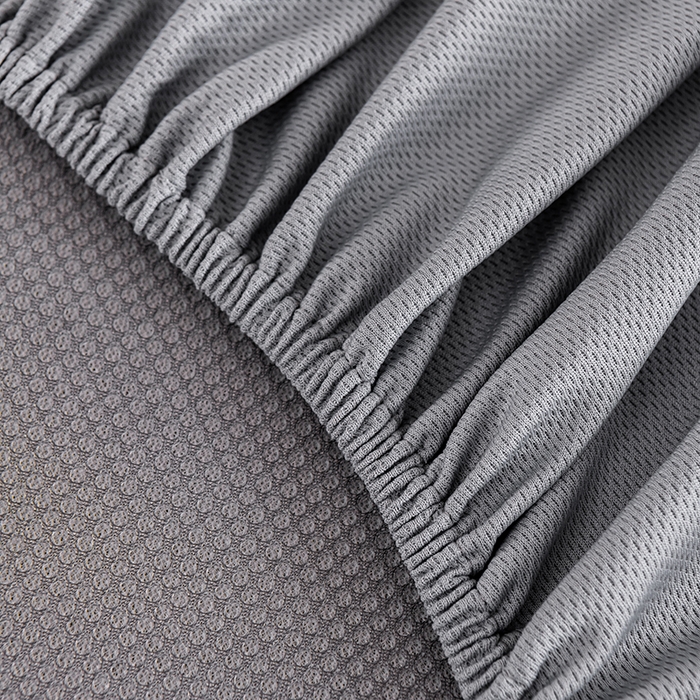 91家纺网 家纺一手货源 找家纺 小牛席业 2026新款轻奢风提花凉感冰丝席系列（床笠款）小玫瑰凉席藤席冰藤双面席冰丝席竹席凉席空调席草席三件套 灰色