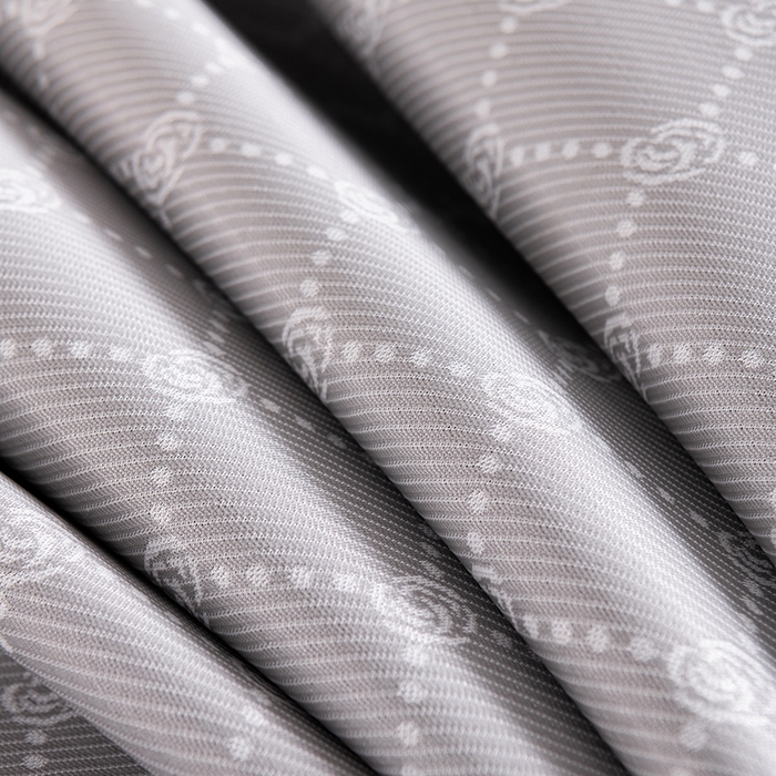 91家纺网 家纺一手货源 找家纺 小牛席业 2026新款轻奢风提花凉感冰丝席系列（床笠款）小玫瑰凉席藤席冰藤双面席冰丝席竹席凉席空调席草席三件套 灰色