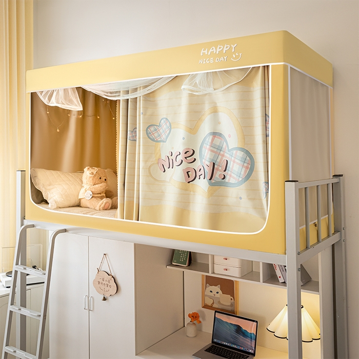 壹和 2026新款涂银强遮光学生蚊帐 甜蜜爱恋