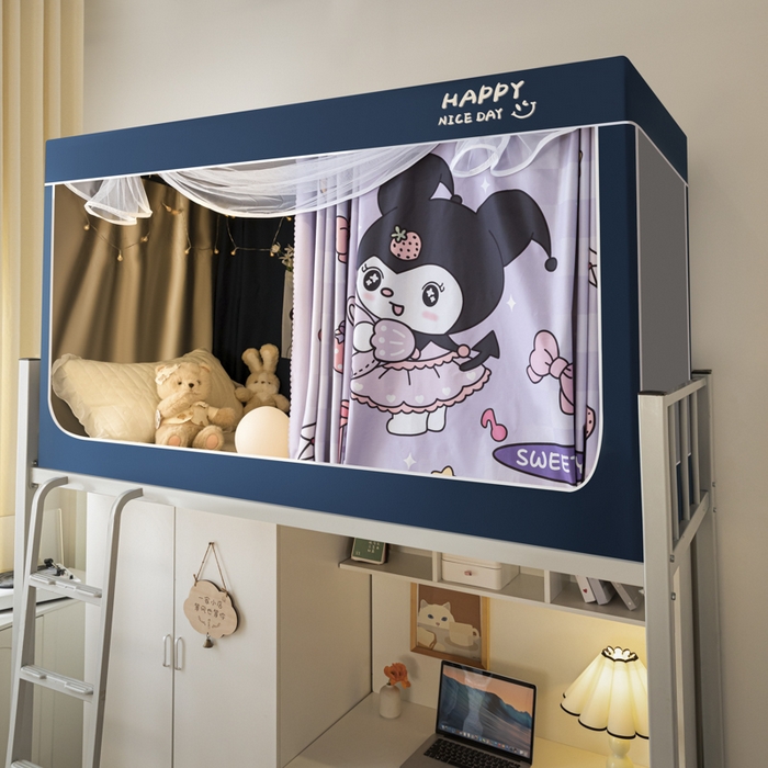 91家纺网 家纺一手货源 找家纺 壹和 2026新款涂银强遮光学生蚊帐 魔法精灵