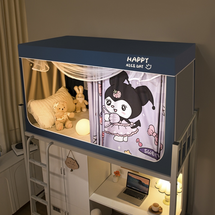 91家纺网 家纺一手货源 找家纺 壹和 2026新款涂银强遮光学生蚊帐 魔法精灵