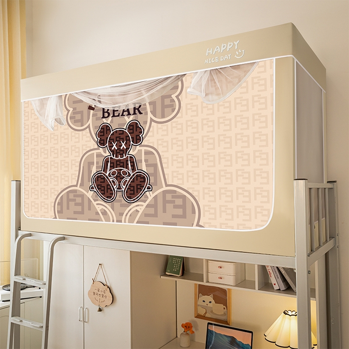 91家纺网 家纺一手货源 找家纺 壹和 2026新款涂银强遮光学生蚊帐 休闲人生