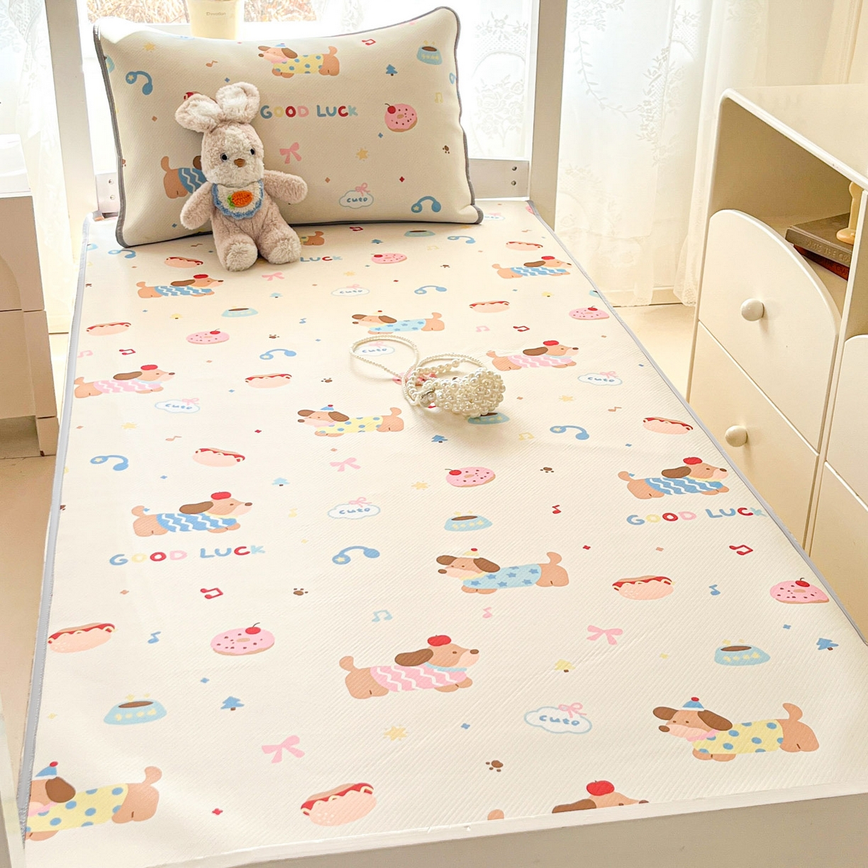 91家纺网 家纺一手货源 找家纺 （总）川悦生活 2026新款凉感冰丝席小阪凉感冰丝数码印花席学生床