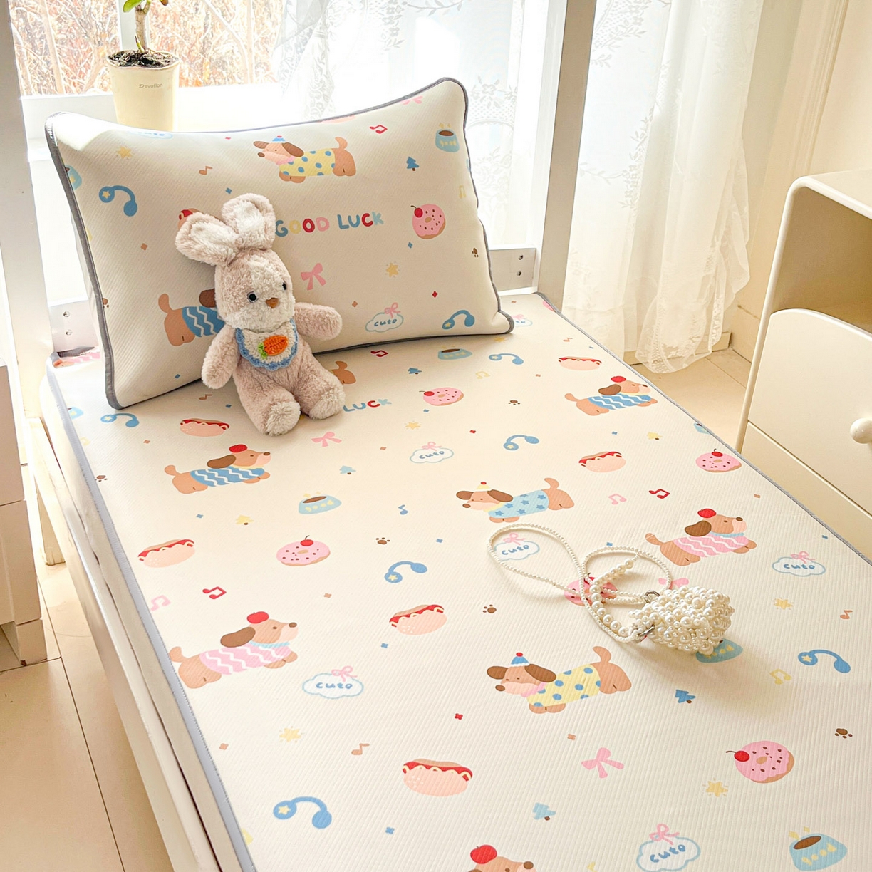 91家纺网 家纺一手货源 找家纺 （总）川悦生活 2026新款凉感冰丝席小阪凉感冰丝数码印花席学生床