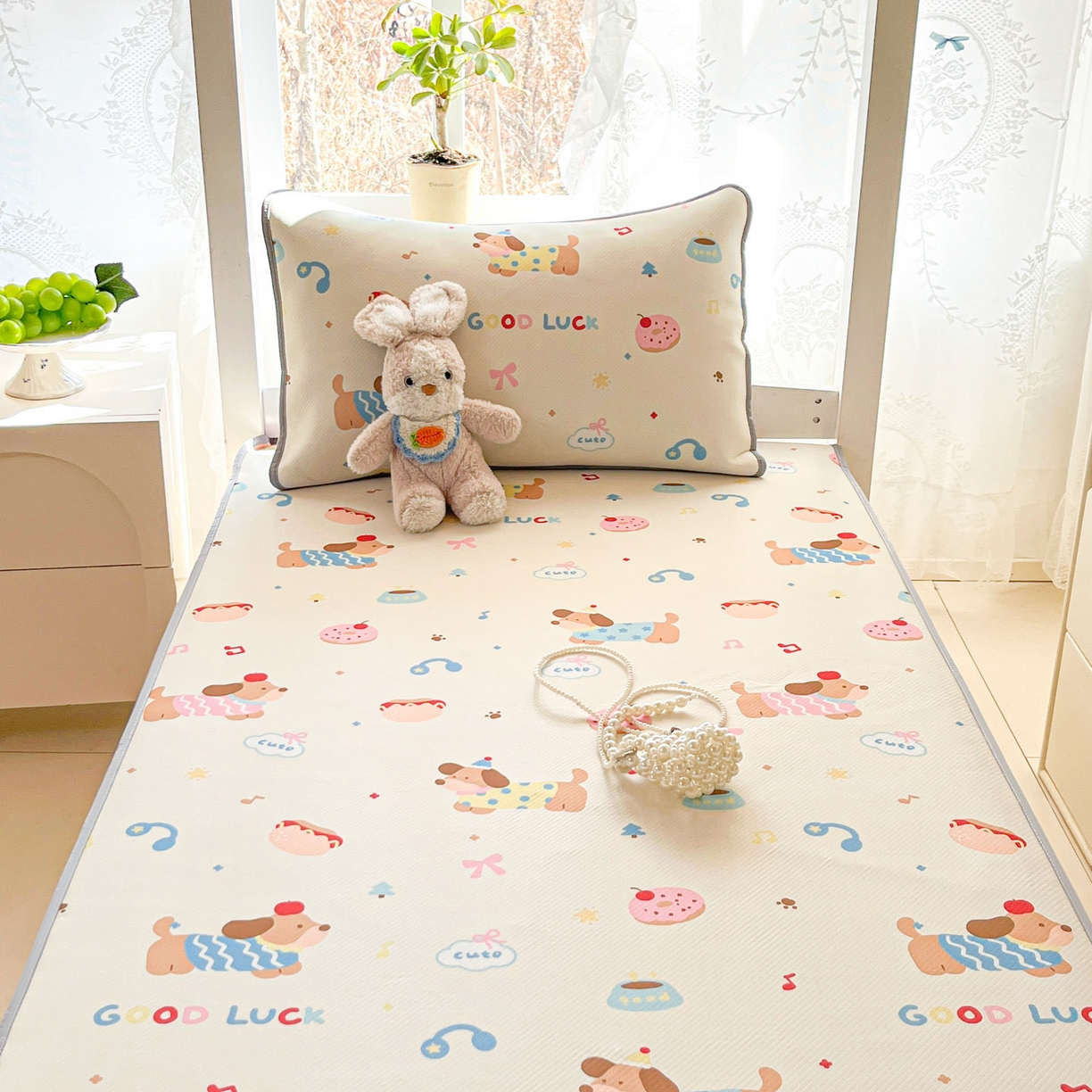 91家纺网 家纺一手货源 找家纺 （总）川悦生活 2026新款凉感冰丝席小阪凉感冰丝数码印花席学生床