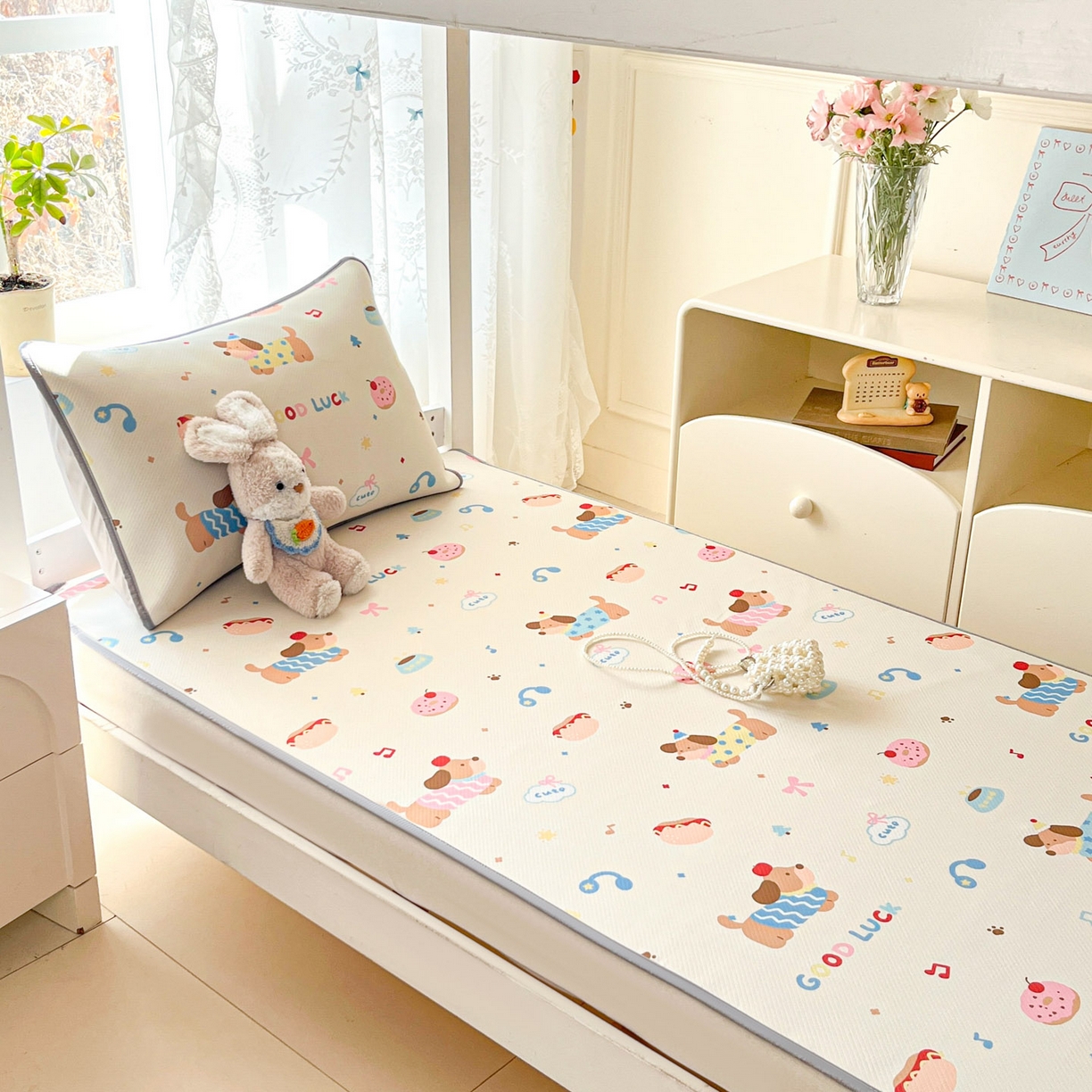 91家纺网 家纺一手货源 找家纺 （总）川悦生活 2026新款凉感冰丝席小阪凉感冰丝数码印花席学生床