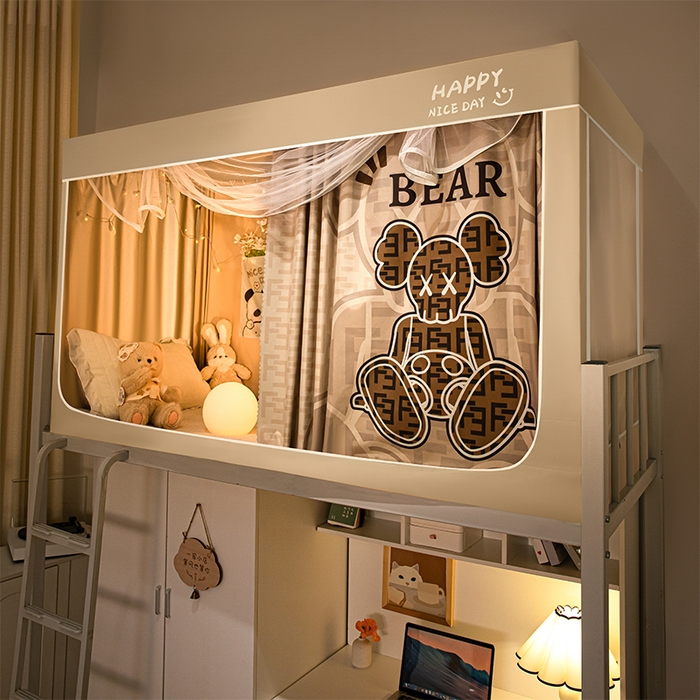 91家纺网 家纺一手货源 找家纺 壹和 2026新款涂银强遮光学生蚊帐 休闲人生