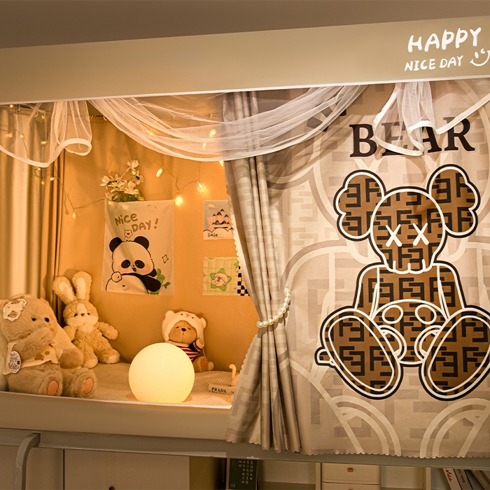 91家纺网 家纺一手货源 找家纺 壹和 2026新款涂银强遮光学生蚊帐 休闲人生