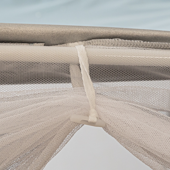 91家纺网 家纺一手货源 找家纺 壹和 2026新款涂银强遮光学生蚊帐 微笑狗狗