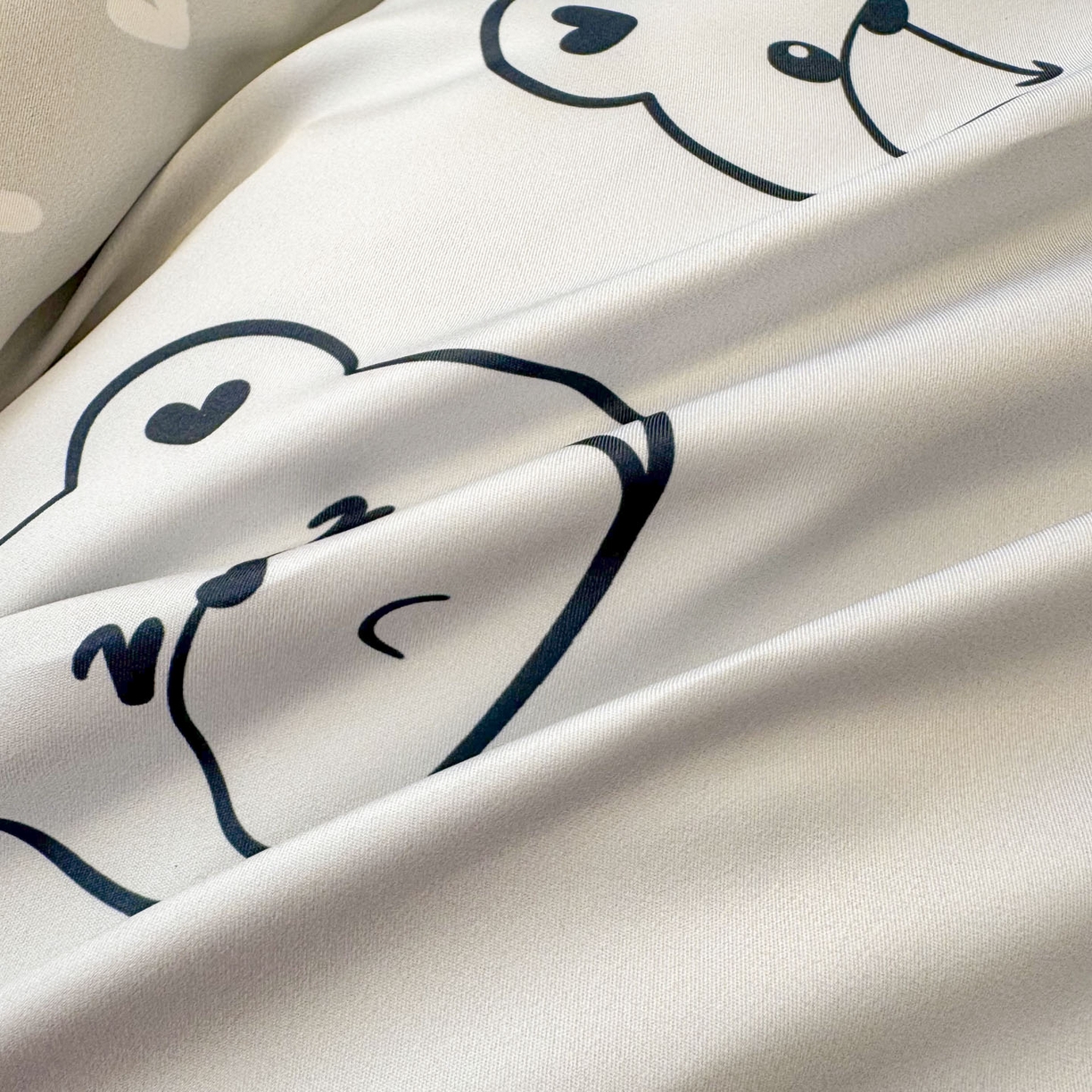 91家纺网 家纺一手货源 找家纺 （总）老K (原美阁） 2026春夏新款卡通冰丝简约款水洗真丝四件套