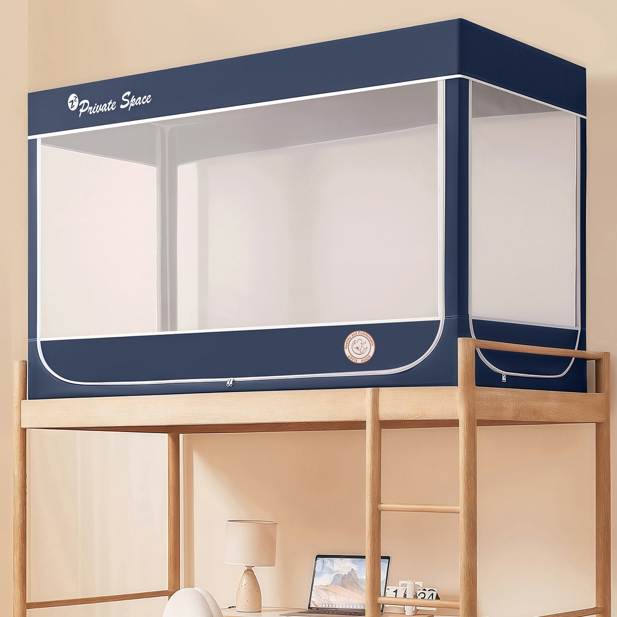 91家纺网 家纺一手货源 找家纺 （总）壹和 2026新款纯物理无涂层无覆膜款遮光防蚊学生坐床蚊帐