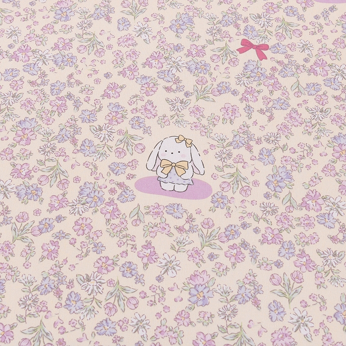 91家纺网 家纺一手货源 找家纺 2026新款细纱老粗布床单床笠凉席席子三件套 花园小兔