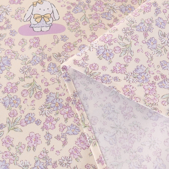 91家纺网 家纺一手货源 找家纺 2026新款细纱老粗布床单床笠凉席席子三件套 花园小兔