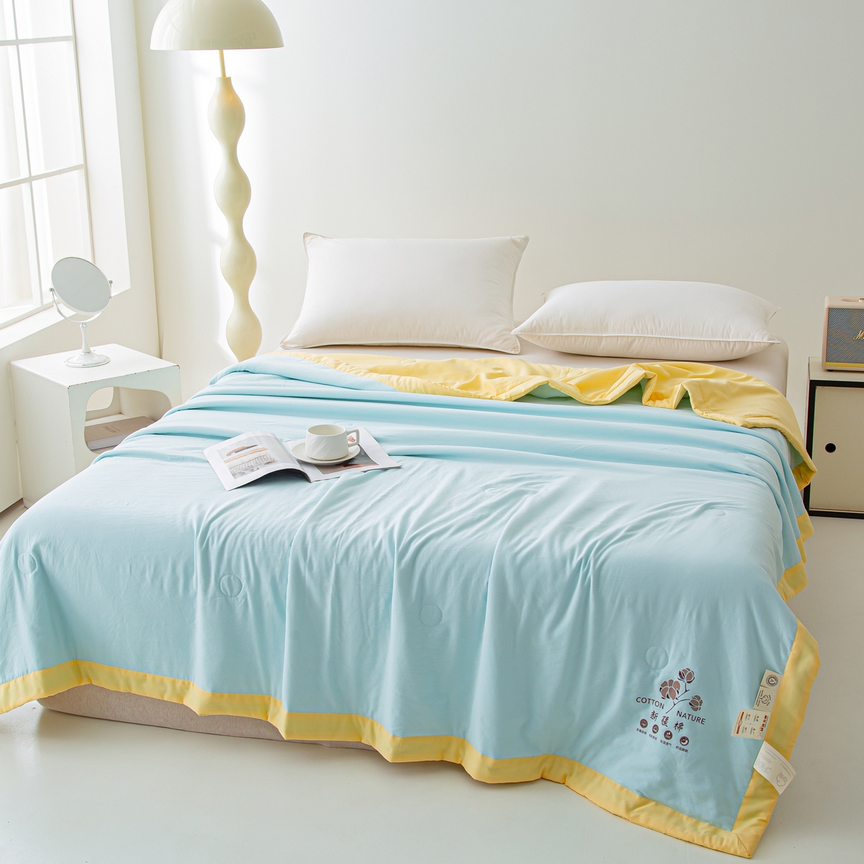 91家纺网 家纺一手货源 找家纺 （总）美之润家纺 2026新款纯色棉花夏被