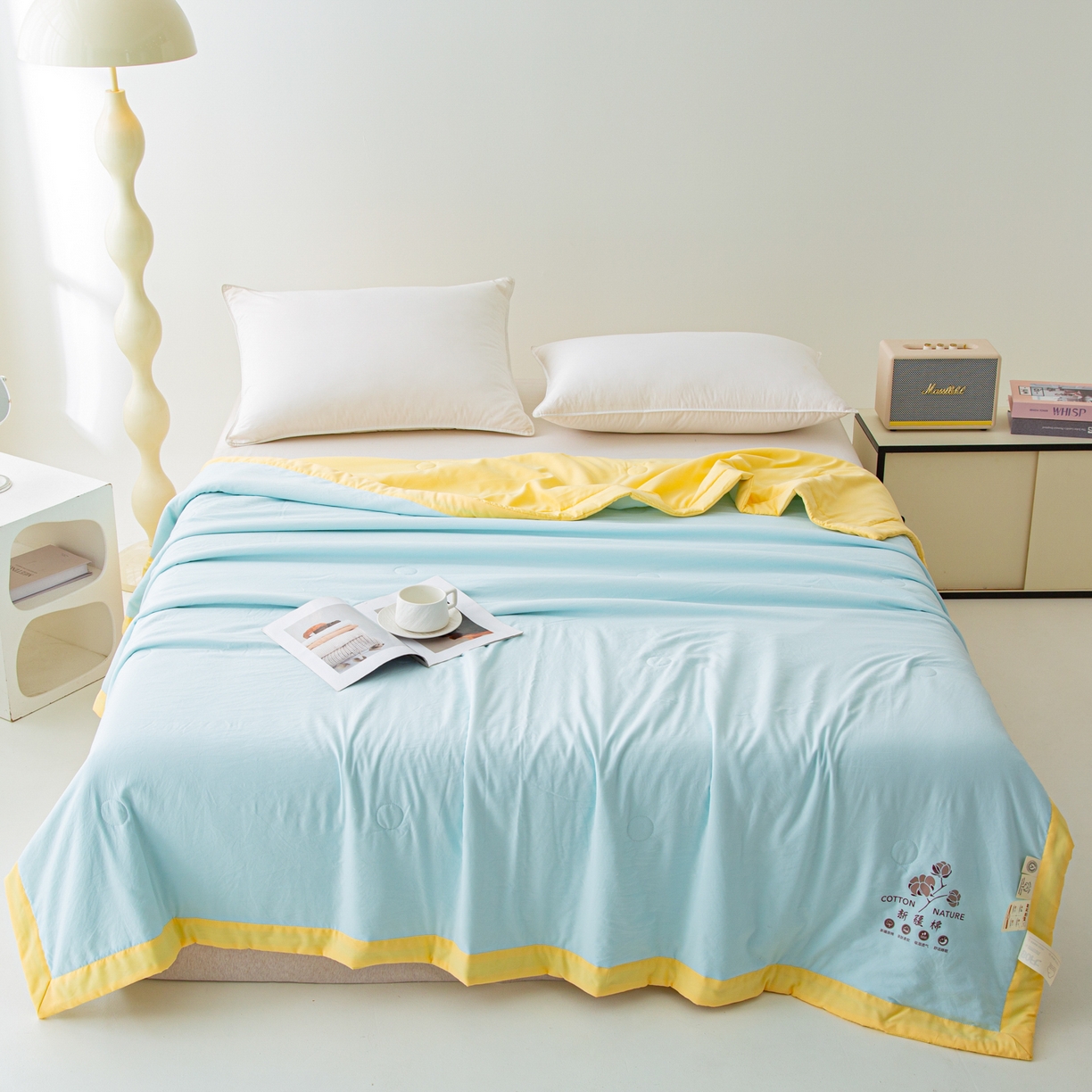 91家纺网 家纺一手货源 找家纺 （总）美之润家纺 2026新款纯色棉花夏被