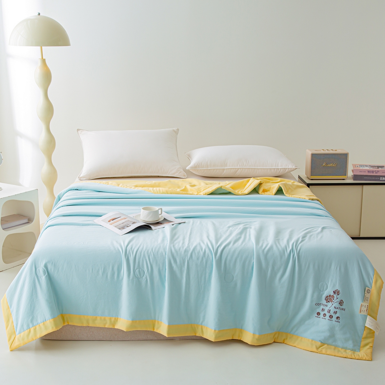 91家纺网 家纺一手货源 找家纺 （总）美之润家纺 2026新款纯色棉花夏被