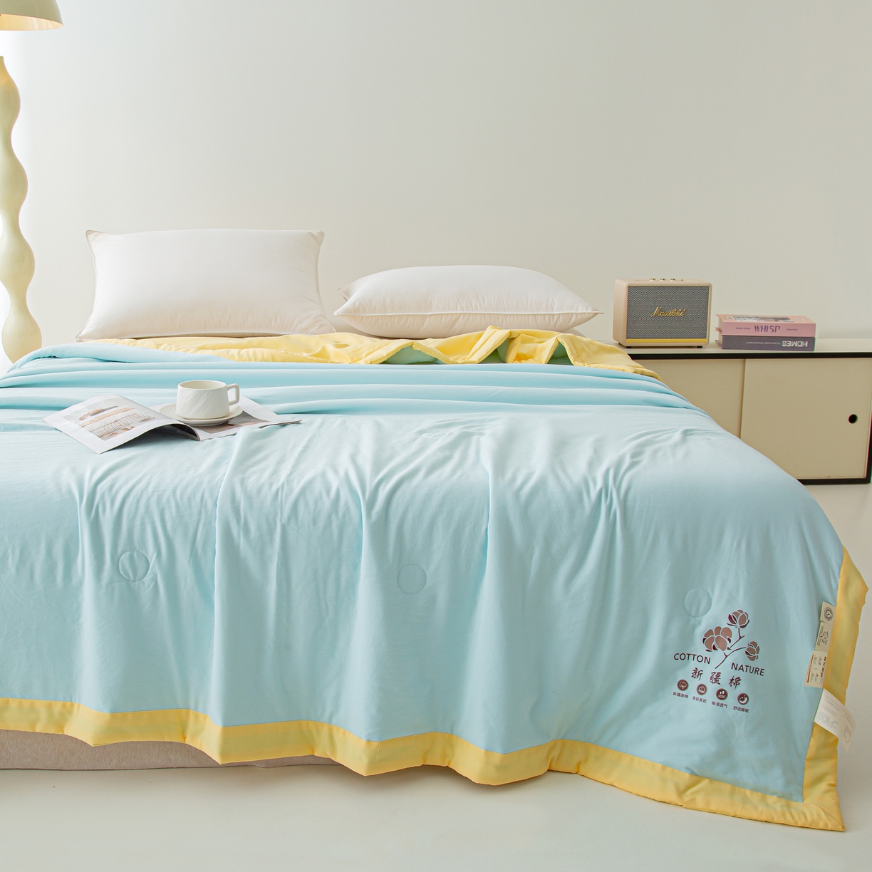 91家纺网 家纺一手货源 找家纺 （总）美之润家纺 2026新款纯色棉花夏被