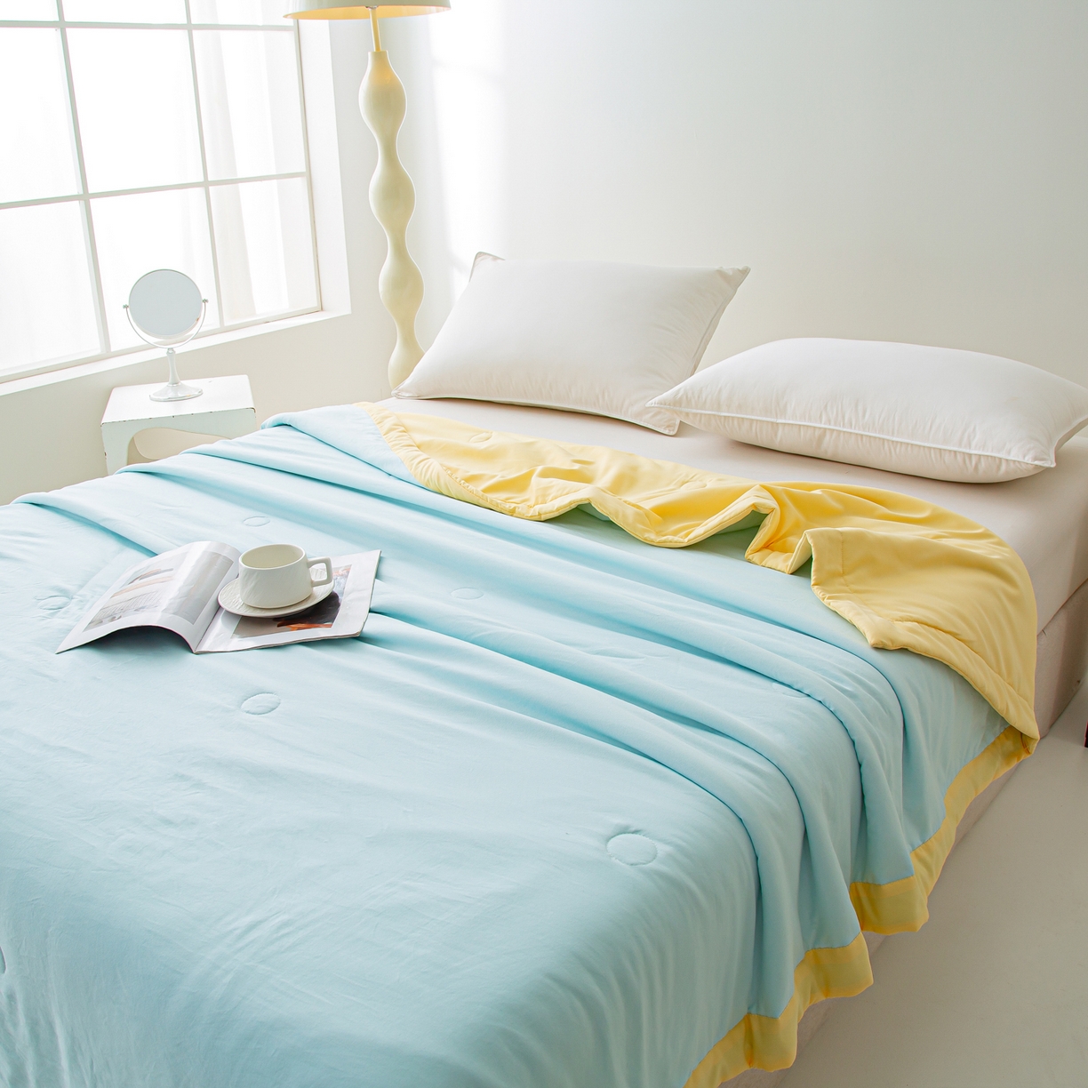 91家纺网 家纺一手货源 找家纺 （总）美之润家纺 2026新款纯色棉花夏被