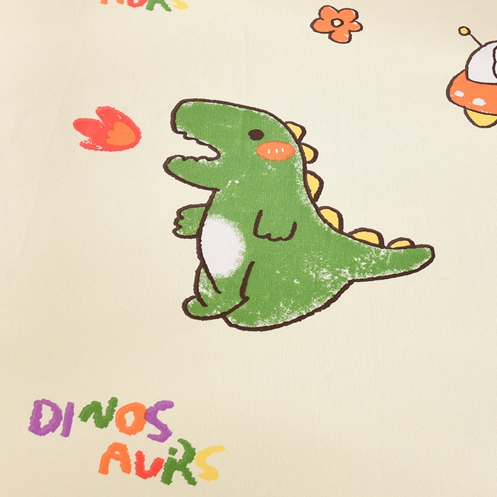 91家纺网 家纺一手货源 找家纺 2026新款细纱老粗布床单床笠凉席席子三件套 恐龙乐园