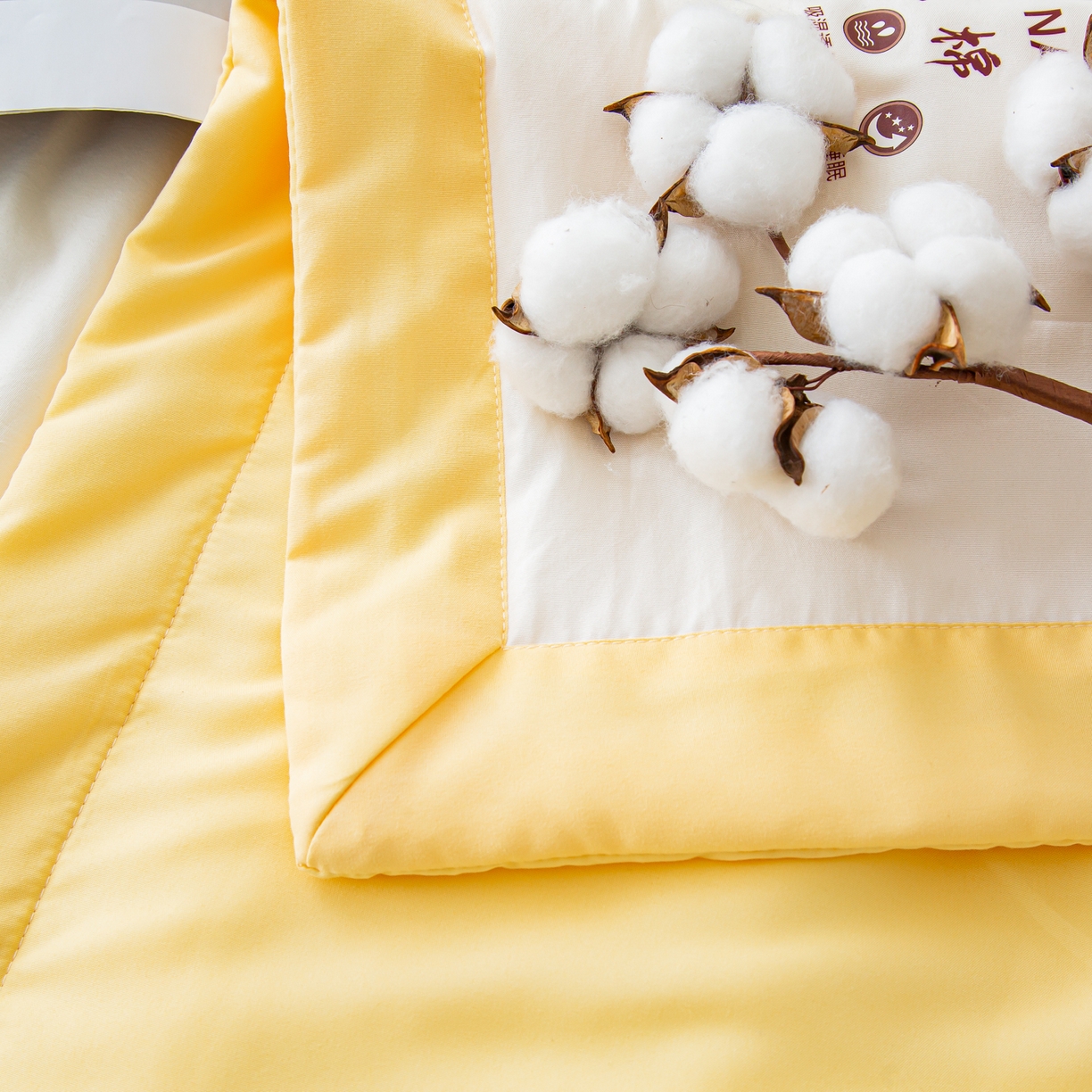 91家纺网 家纺一手货源 找家纺 美之润家纺 2026新款纯色棉花夏被 夏屿-白米