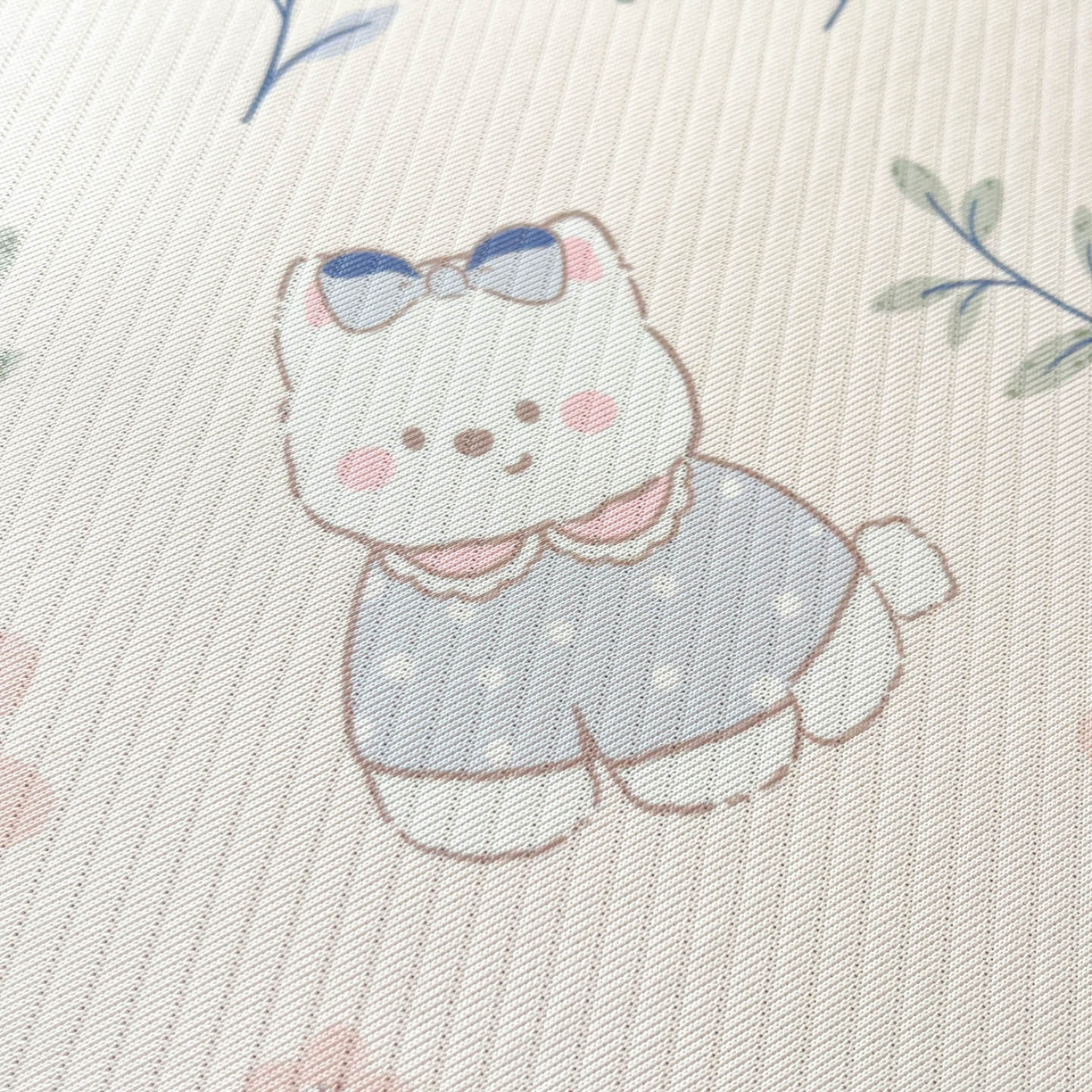 91家纺网 家纺一手货源 找家纺 川悦生活 2026新款凉感冰丝席小阪凉感冰丝数码印花席学生床 席春日小狗