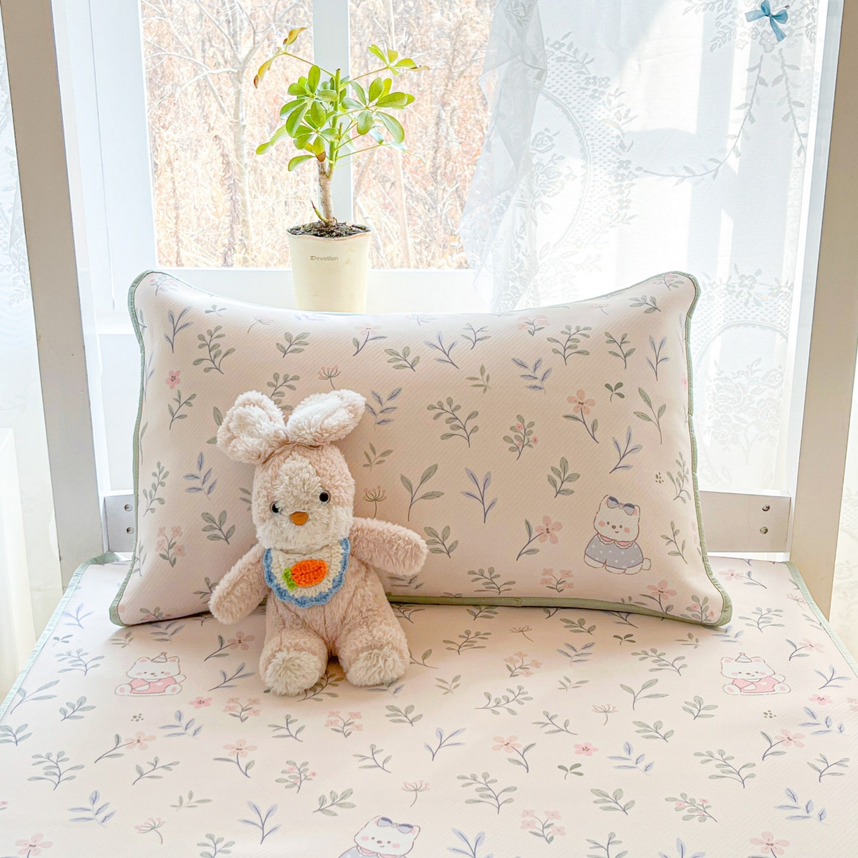 91家纺网 家纺一手货源 找家纺 川悦生活 2026新款凉感冰丝席小阪凉感冰丝数码印花席学生床 席春日小狗