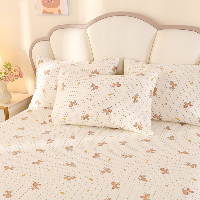 91家纺网 家纺一手货源 找家纺 2026新款细纱老粗布床单床笠凉席席子三件套 马上暴富