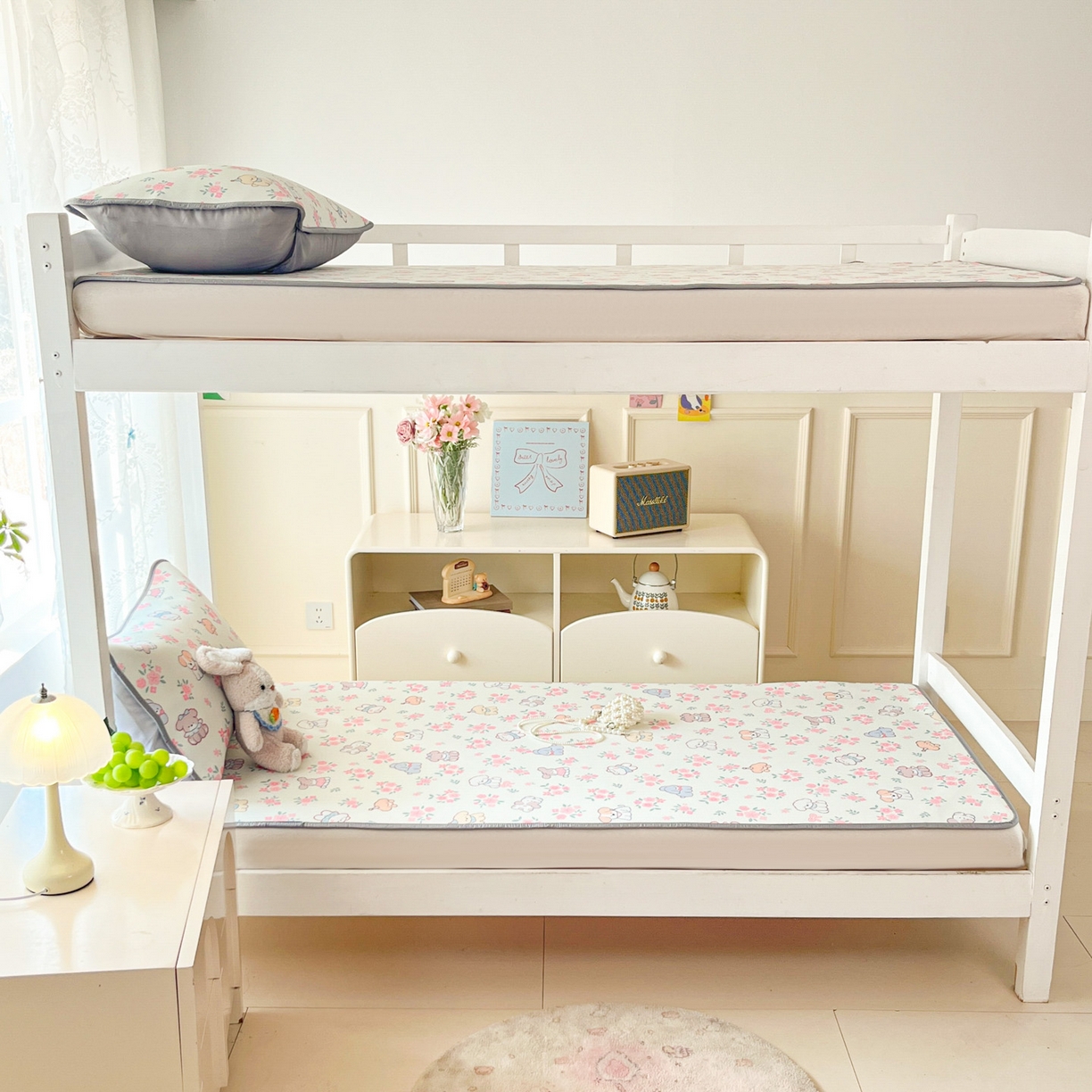 91家纺网 家纺一手货源 找家纺 川悦生活 2026新款凉感冰丝席小阪凉感冰丝数码印花席学生床 席花都小狗