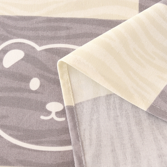 91家纺网 家纺一手货源 找家纺 2026新款细纱老粗布床单床笠凉席席子三件套 莫兰迪熊